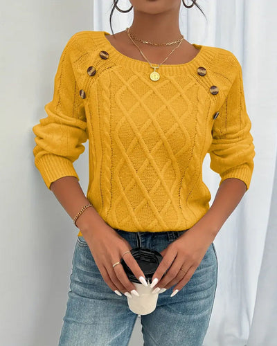 Luxe Raglan Cable Pullover