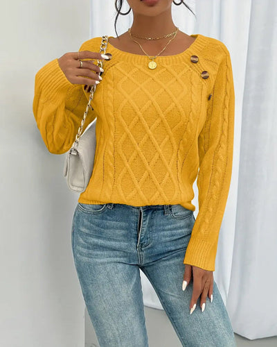 Luxe Raglan Cable Pullover