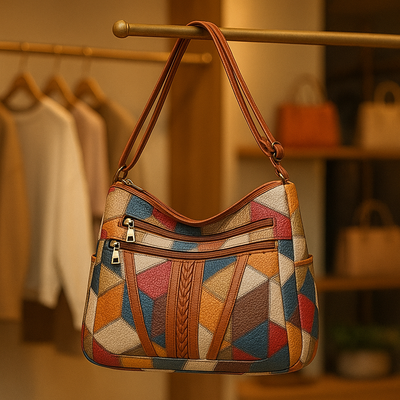 Evelyn | Mosaic Leather Handbag