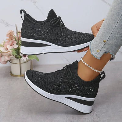 Hannah | Orthopedic Sneakers with Sparkling Rhinestones