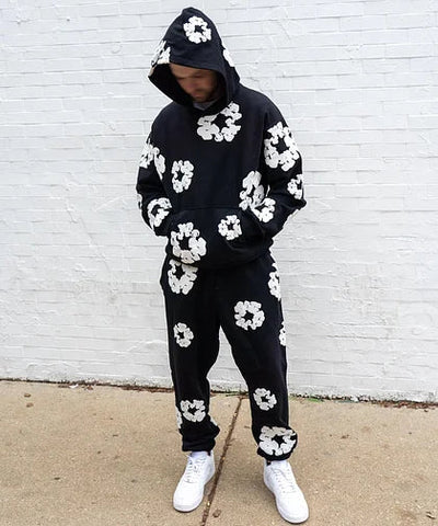 Sebastian | Floral Tracksuit Set Hoodie Flowers