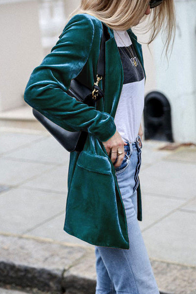 Connie - Eye-Catching Velvet Blazer for Women