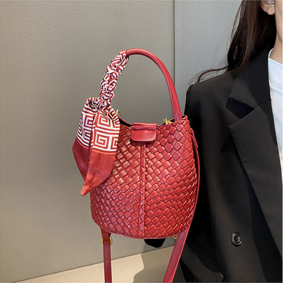 Grace™ - Elegant Woven Style Bucket Bag