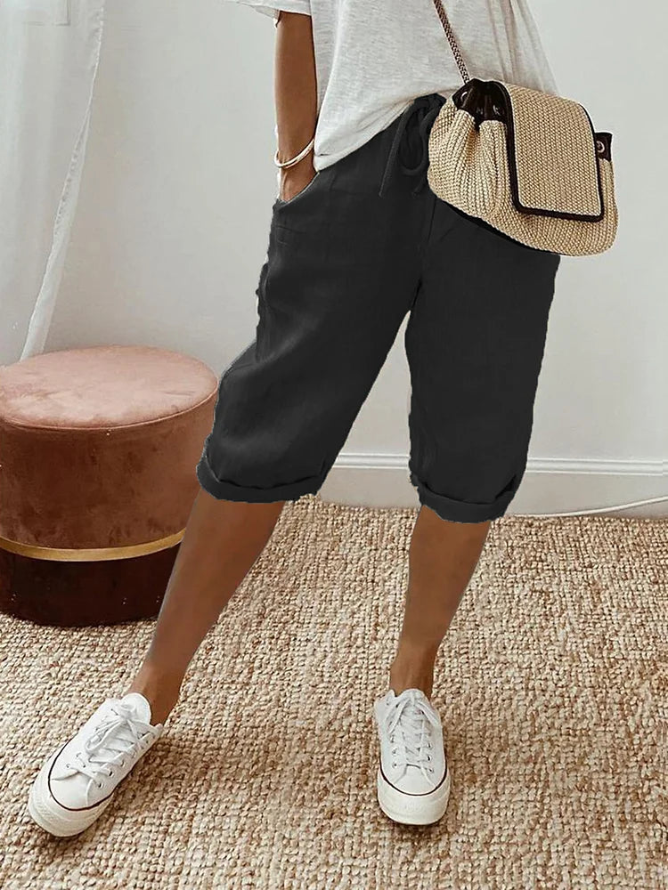 Jasmine | Licht Cotton-Linen Shorts