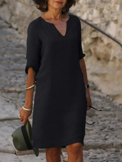 Dana | V-Neck Dress that Hides the Belly