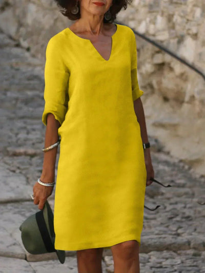 Dana | V-Neck Dress that Hides the Belly
